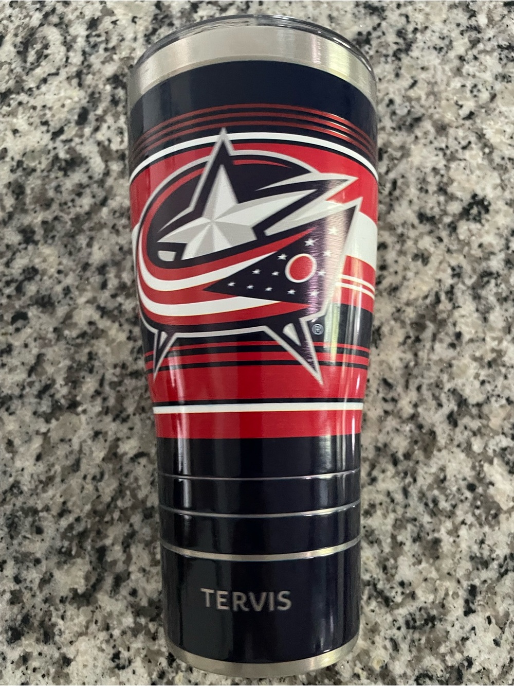 NHL Columbus Blue Jackets Navy and Red Tervis Travel Tumbler